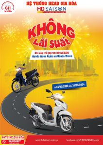 HEAD Gia Hòa thông báo “Ưu đãi trả góp – Tậu xe đỉnh chóp”