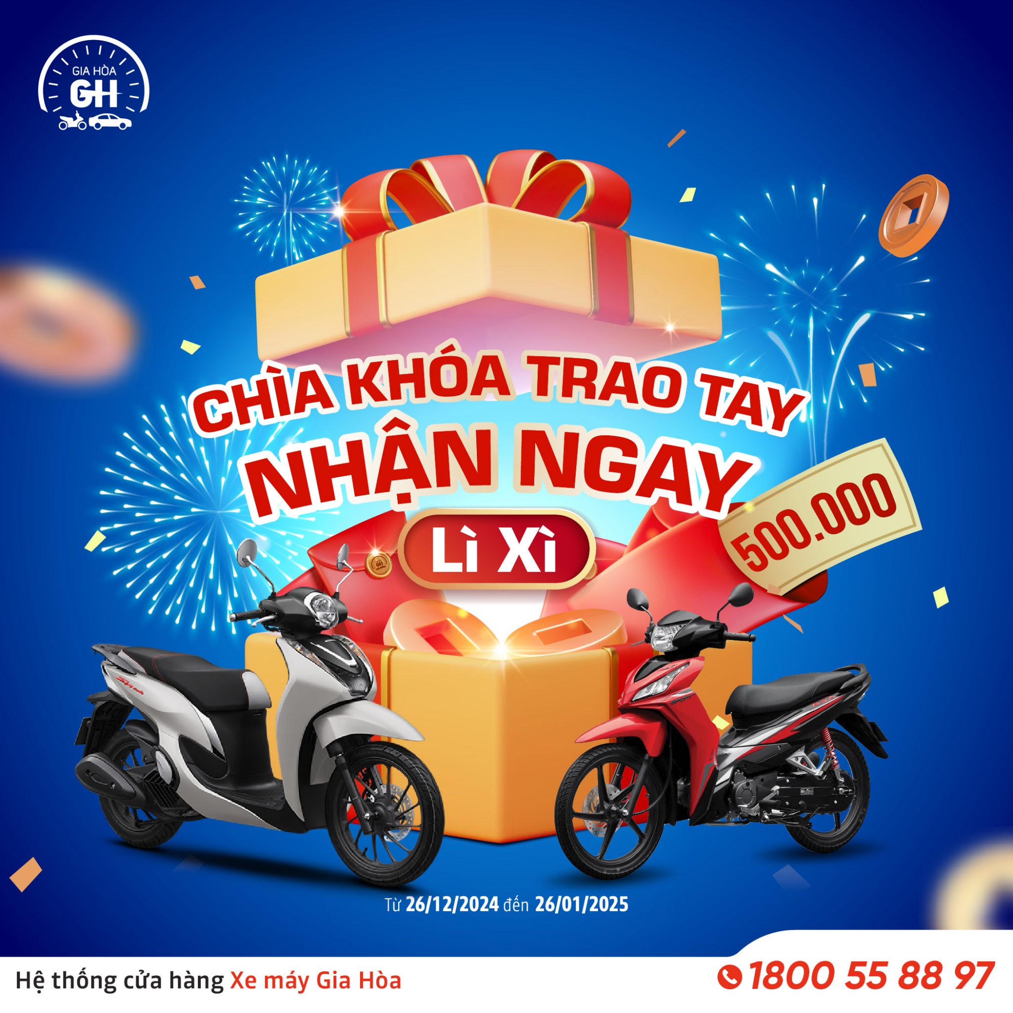 CHÌA KHÓA TRAO TAY – NHẬN NGAY LÌ XÌ