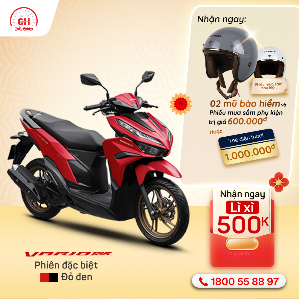 Khẳng định phong cách, rộn ràng đón Tết cùng Honda Vario 125cc!