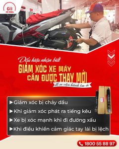 ✍DẤU HIỆU NHẬN BIẾT GIẢM XÓC XE MÁY CẦN ĐƯỢC THAY MỚI ĐỂ XE VẬN HÀNH ÊM ÁI.
