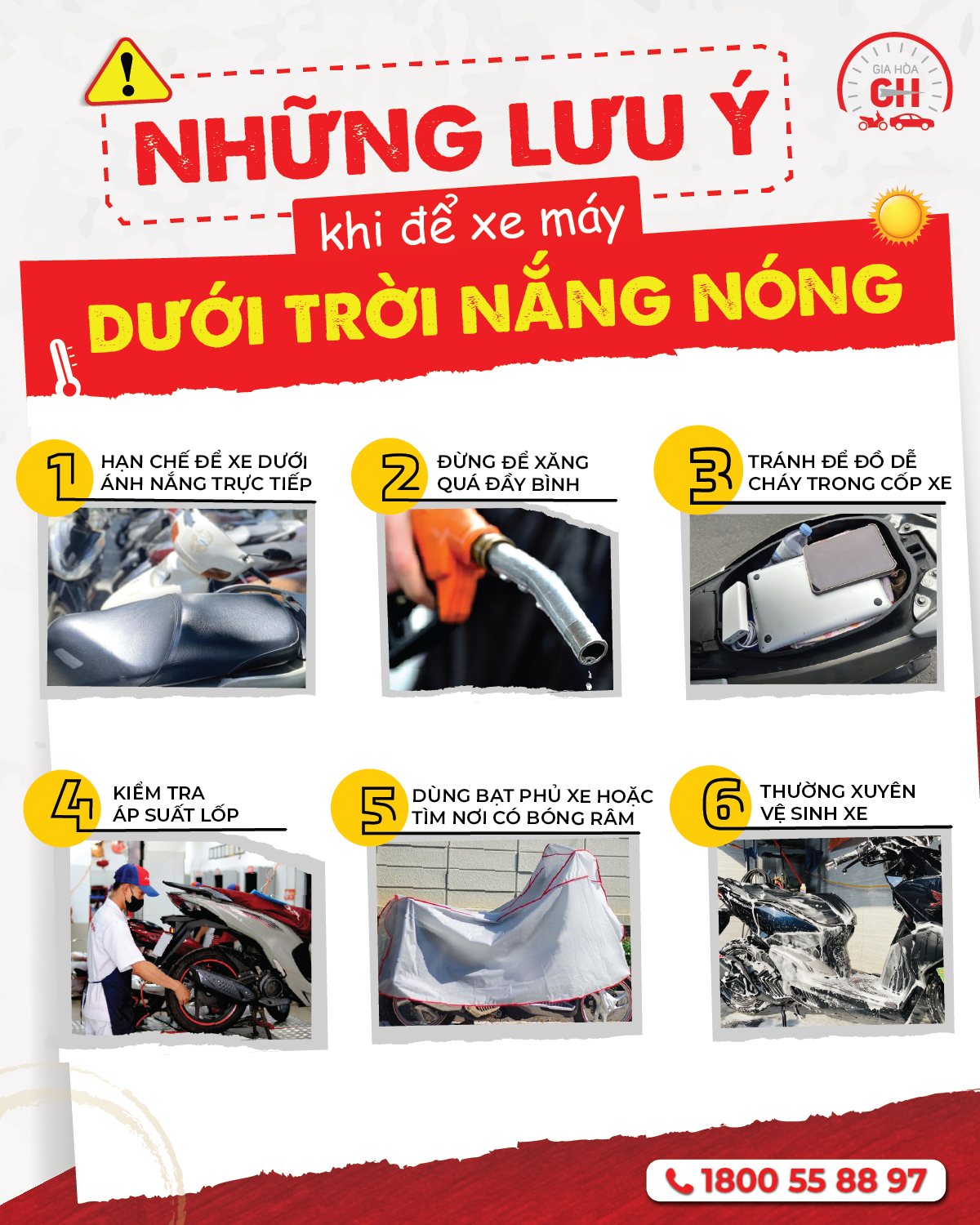 NHỮNG LƯU Ý KHI ĐỂ XE DƯỚI TRỜI NẮNG NÓNG🔥🔥🔥